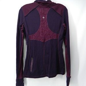 lululemon athletica Plum and Deep Purple Zip-Up Bomber Jacket
